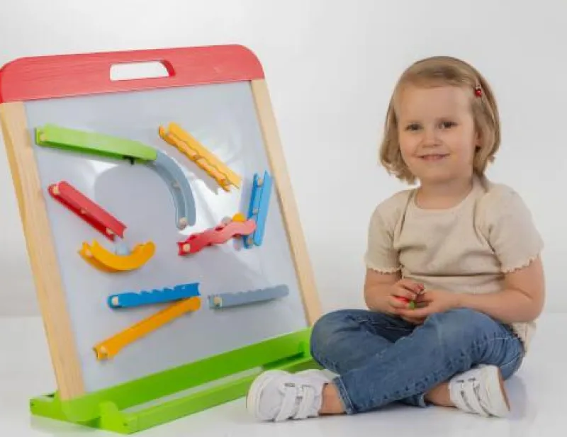 SpielMaus Malen Und Zeichnen>3 in 1 Zeichenbrett mit Kugelbahn