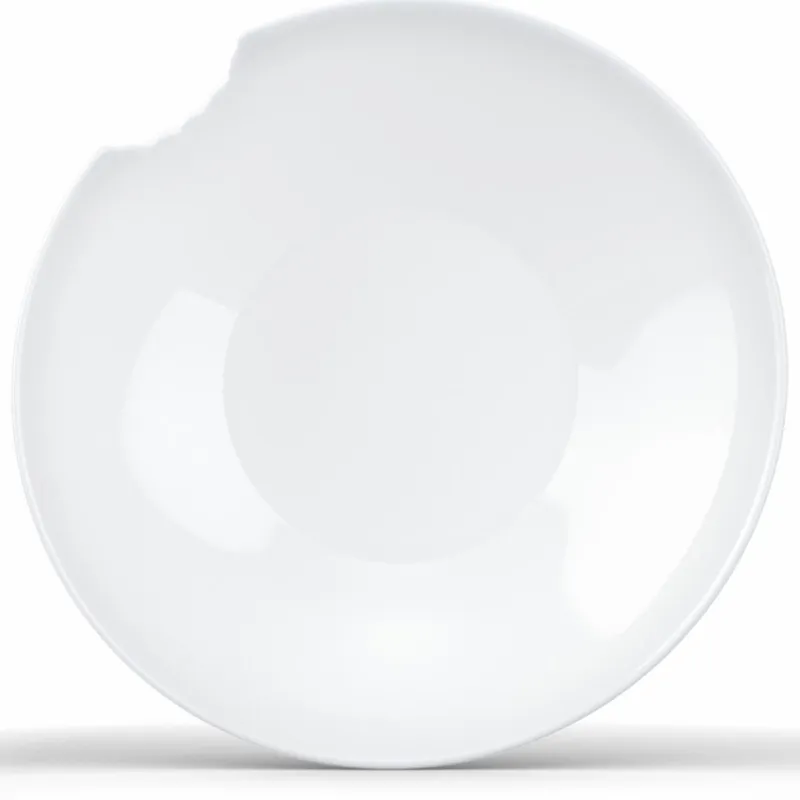 58 fiftyeight Weiß>2 Kleine tiefe Teller mit Biss, 18cm, weiß