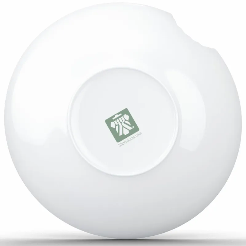 58 fiftyeight Weiß>2 Kleine tiefe Teller mit Biss, 18cm, weiß