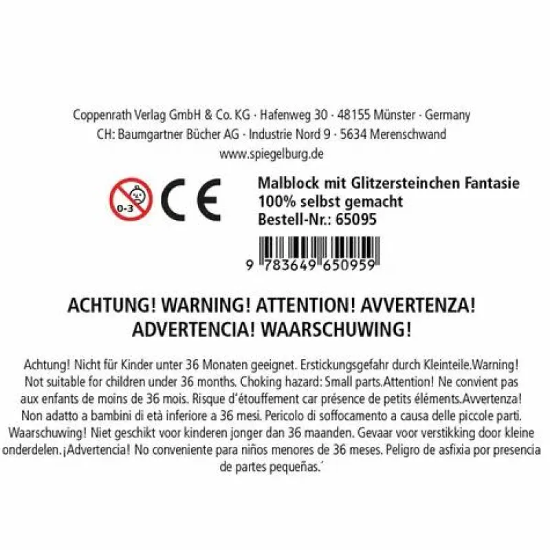 COPPENRATH SPG Basteln>100% selbst gemacht - Diamond-Malblock Fantasy