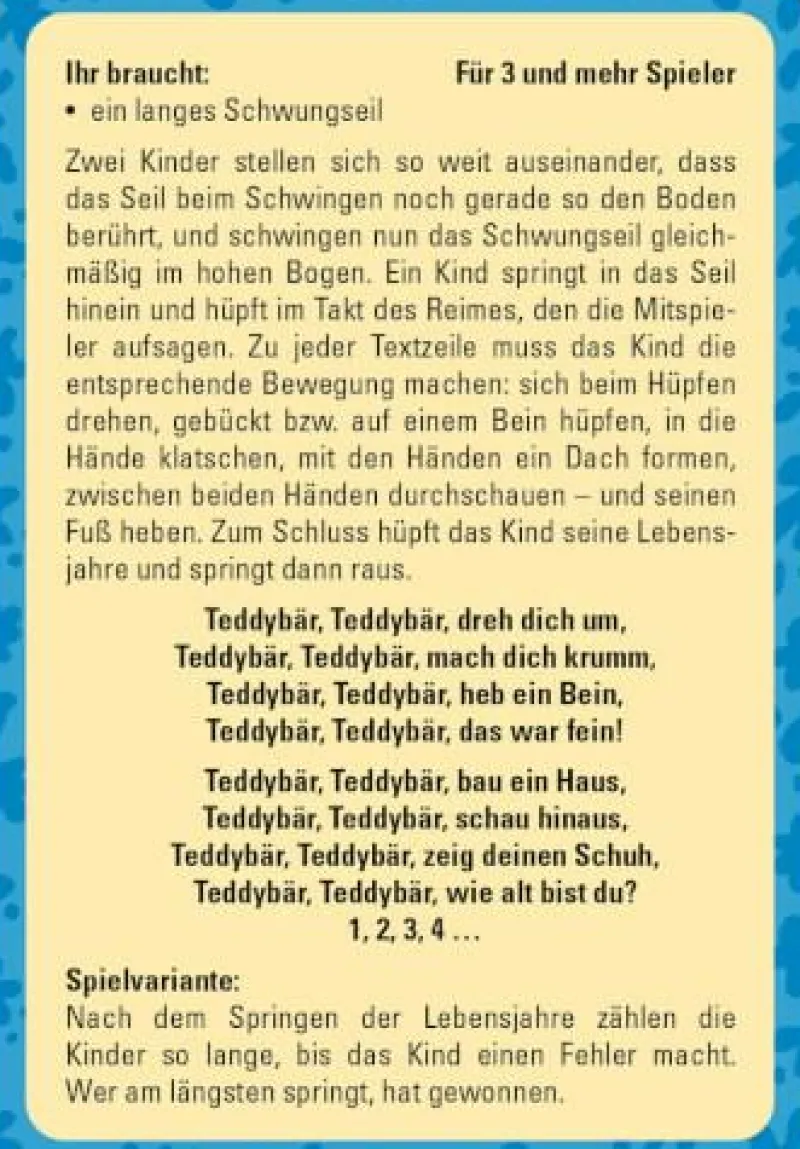 Moses Kinderspiele>50 Spiele für den Schulhof