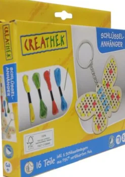 Creathek Basteln>Anhänger ''Butterfly'' Stickset, 11 Teile