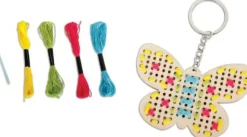 Creathek Basteln>Anhänger ''Butterfly'' Stickset, 11 Teile