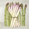 IHR Servietten Und Serviettenringe|Servietten>ASPARAGUS VARIETIES linen Lunch-Servietten L101066