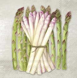 IHR Servietten Und Serviettenringe|Servietten>ASPARAGUS VARIETIES linen Lunch-Servietten L101066