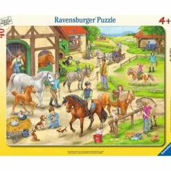 Ravensburger Kinderpuzzle>Auf dem Pferdehof - Rahmnenpuzzle 40 Teile