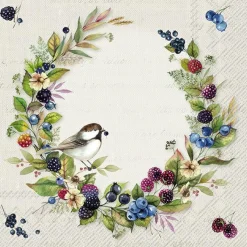 IHR Servietten|Servietten Und Serviettenringe>AUTUMN FRUITS cream Lunch-Servietten L 969060