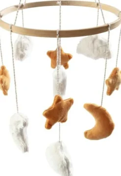 Sterntaler Spieluhren Und Mobile>Baby Mobile Himmelskörper mattgelb