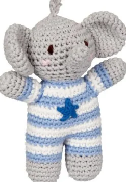 COPPENRATH SPG Spielen>BabyGlück - Häkel-Rassel Elefant, hellblau