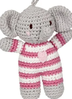 COPPENRATH SPG Spielen>BabyGlück - Häkel-Rassel Elefant, rosa
