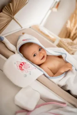 COPPENRATH SPG Badtextilien>BabyGlück - Waschhandschuh Elefant, rosa