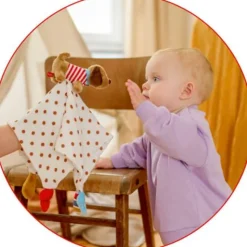 COPPENRATH SPG Kuscheln>BabyGlück Schnuffeltuch - Dackel mit Mulltuch