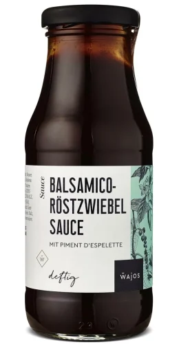 Wajos Gewürze Und Saucen>Balsamico-Röstzwiebel Sauce mit Piment d´ Espelett