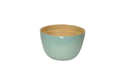 AlbertL Melamin Und Bambus>Bambus-Schüssel 22x14cm, eisblau