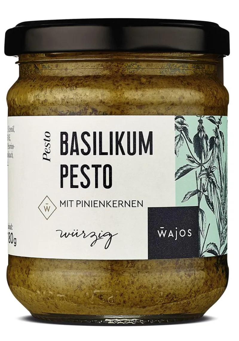Wajos Gewürze Und Saucen>Basilikum Pesto 180g - Würzsauce