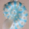 Krebs Glas Lauscha Baumschmuck Und Zubehör>Baumanhänger Blaue Nautilus-Muschel, 9cm