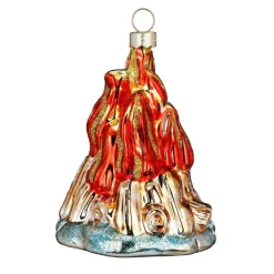 Magic by Inge Baumschmuck Und Zubehör>Baumanhänger Lagerfeuer, Glas, 10.5 cm