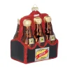 Magic by Inge Baumschmuck Und Zubehör>Baumanhänger Sixpack Bier, 12,5cm, Glas, braun