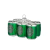 Magic by Inge Baumschmuck Und Zubehör>Baumanhänger Sixpack Bierdosen, 4,5cm, Glas, grün