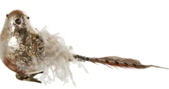 Shishi AS Baumschmuck Und Zubehör>Baumschmuck Vogel auf Klemme mit langer Feder, 23c