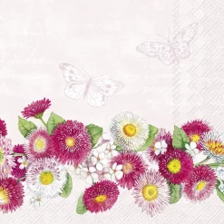 IHR Servietten Und Serviettenringe|Servietten>BELLIES WREATH Rose Cocktail-Servietten C1032550