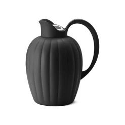 Georg Jensen A/S Dekanter, Karaffen Und Krüge>Bernadotte Thermoskanne Midnight Black Edelstahl/K