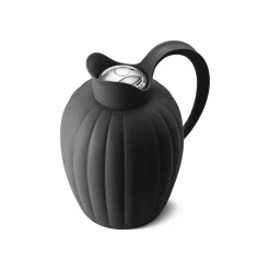 Georg Jensen A/S Dekanter, Karaffen Und Krüge>Bernadotte Thermoskanne Midnight Black Edelstahl/K
