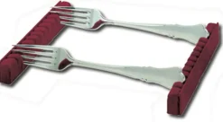 Albec Silberpflege|Silber, Versilbert>Besteckhalter für 12 Kaffelöffel/Kuchengabeln wein