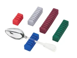 Albec Silberpflege|Silber, Versilbert>Besteckhalter für 6 Löffel weinrot