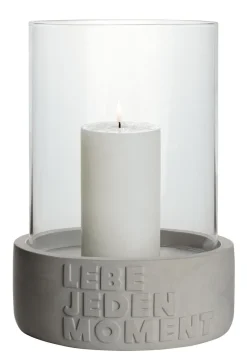 Räder Kerzen, Leuchter Und Zubehör>Betonwindlicht „Lebe jeden Moment", D 21cm H 30,3c