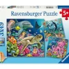 Ravensburger Kinderpuzzle>Bezaubernde Unterwasserwelt - Puzzle 3x49 Teile