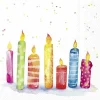 IHR Servietten Und Serviettenringe|Servietten>BIRTHDAY CANDLES Lunch-Servietten L1070800