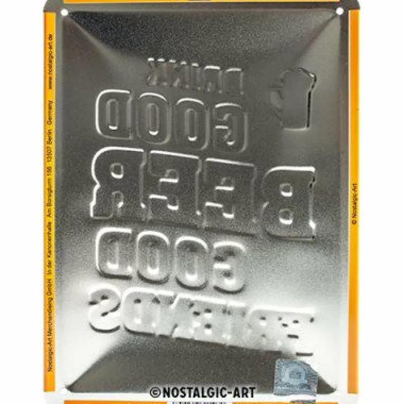 Nostalgic-Art Wand- Und Fensterdekoration>Blechschild 15 x 20 cm Drink Good Beer