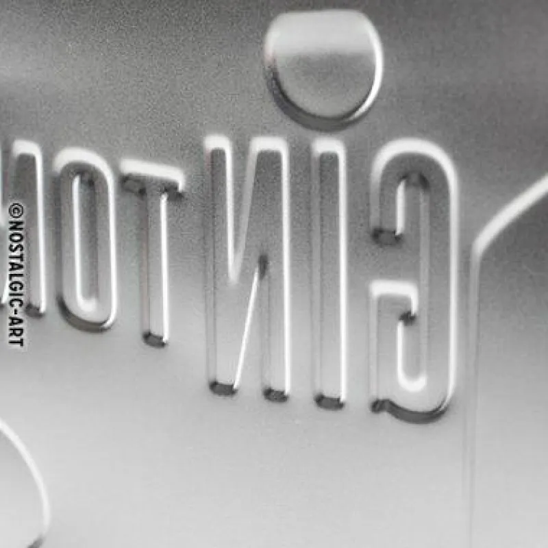 Nostalgic-Art Wand- Und Fensterdekoration>Blechschild 15 x 20 cm Gin Tonic