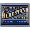 Nostalgic-Art Wand- Und Fensterdekoration>Blechschild 15 x 20 cm Ruhestand
