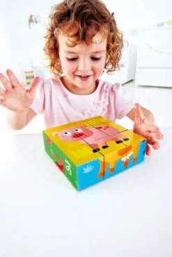 Hape Kleinkindpuzzle|Spielen>Blockpuzzle Bauernhof