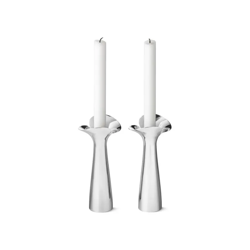 Georg Jensen A/S Kerzen, Leuchter Und Zubehör>Bloom Botanica Kerzenhalter 2-tlg Edelstahl