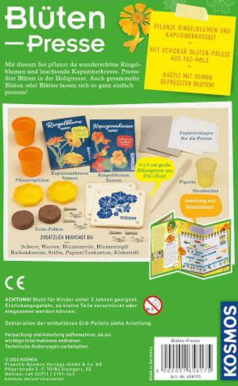 Kosmos Experimentieren>Blüten-Presse - Züchte und sammle Pflanzen und pre