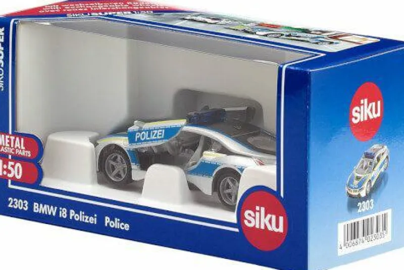 Siku Fahrzeuge Und Fluggeräte>BMW i8 Polizei 2303