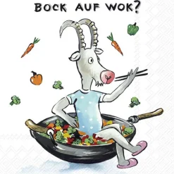 IHR Servietten Und Serviettenringe|Servietten>BOCK AUF WOK Lunch-Servietten L 998700
