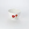 Dibbern Weiß>Bol 0,40 l 12,5 cm Impression Mohn Rot Fine Bone C