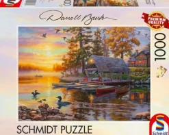 Schmidt Spiele Erwachsenenpuzzle>Bootshaus mit Kanus - Puzzle 1000 Teile