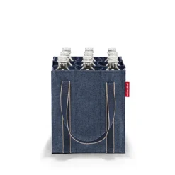 Reisenthel Taschen Und Körbe>Bottlebag Herringbone Dark Blue Flaschentasche