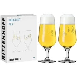 Ritzenhoff Bier Und Schnaps>Brauchzeit Pils 2er-Set 11 12 S. Eikler F24