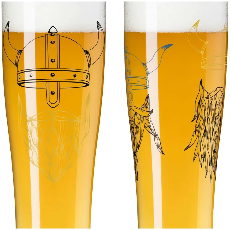 Ritzenhoff Bier Und Schnaps>Brauchzeit Weizen 2er 17 18 A. Vasconcelos H23