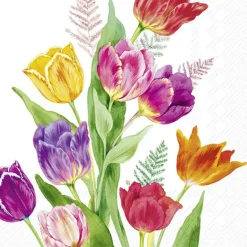 IHR Servietten Und Serviettenringe|Servietten>BRIGHT TULIPS Cocktail-Servietten C1032100