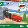 Brio Holzeisenbahn>® Batterie-Dampflok Set 36017