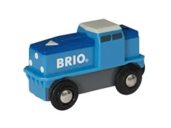 Brio Holzeisenbahn>® World Blaue Batterie Frachtlok 33130
