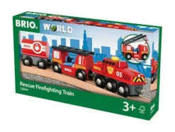 Brio Holzeisenbahn>® World Feuerwehr-Löschzug 33844