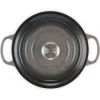 Le Creuset Töpfe Guss Und Silagan>Bräter Signature rund 26 cm Flint